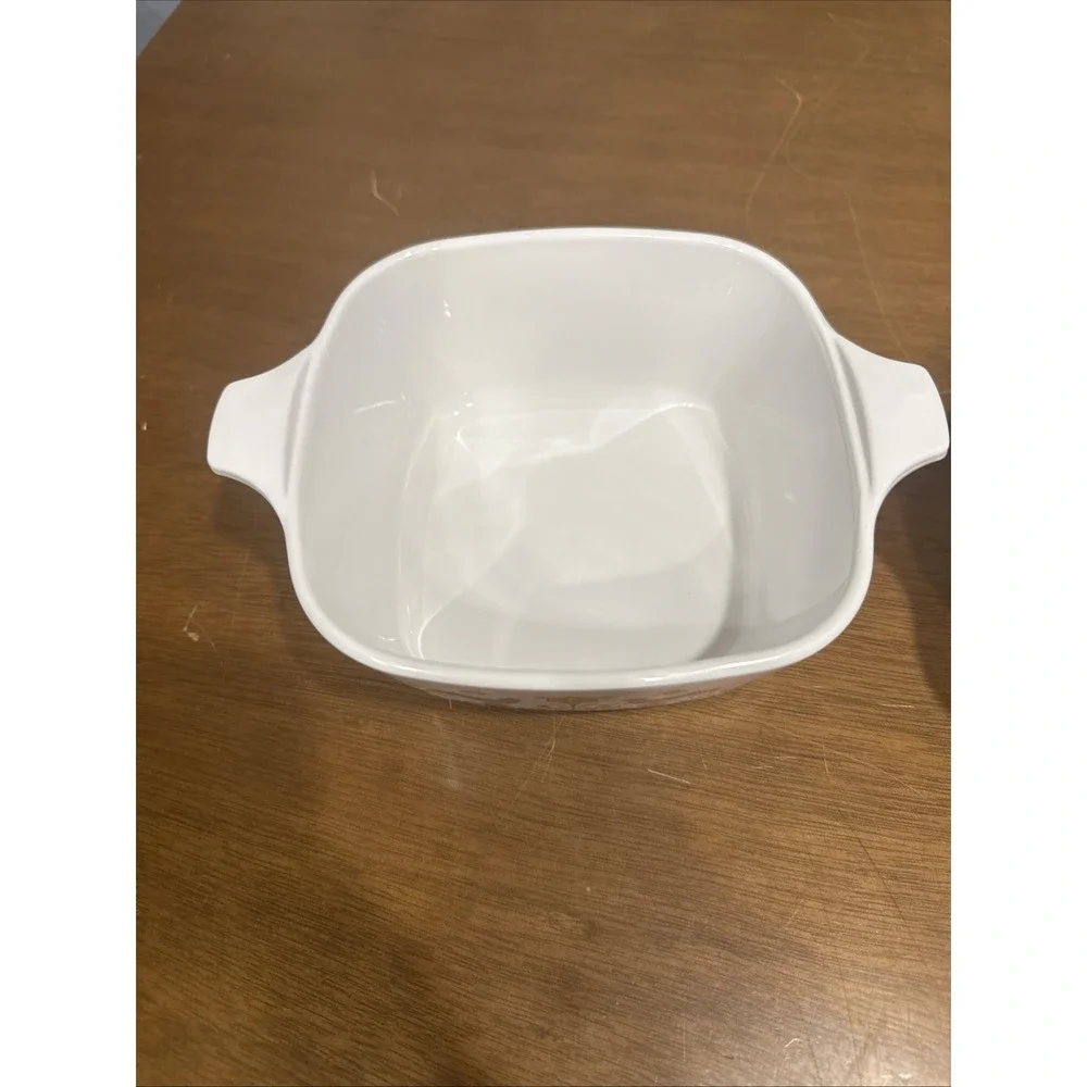 Lot 2 Corning Ware 2 3/4 Cup Dish Country Festival Bluebird P-43-B Vintage 1975